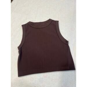 Aurola brown cropped tank size M/L women